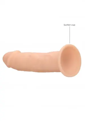 Realrock Silicone 6'' - Letapasztható dildó (natúr) - 15,3cm - Image 3