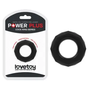 Power Plus Cockring 4 - Péniszgyűrű (fekete) - Image 2