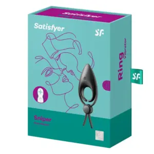 Satisfyer Sniper - Akkus, vibrációs péniszgyűrű (fekete) - Image 6