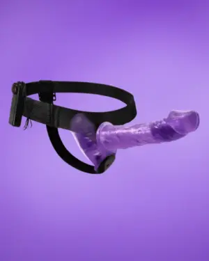 Baile - Dupla felcsatolható rezgős dildó (lila)