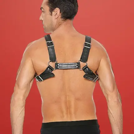 Ouch Buckle Bulldog Harness - Férfi hám (fekete) S/M