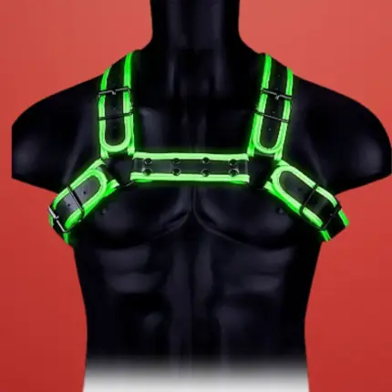 Ouch Buckle Bulldog - Sötétben világító hám