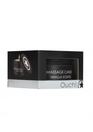 Ouch Vanilla - Masszázs gyertya (fekete) - 100g - Image 3