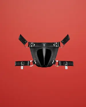 Male Power Faux Leather Scorpio - Férfi alsó