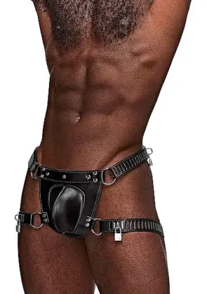 Male Power Faux Leather Scorpio - Férfi alsó - Image 3