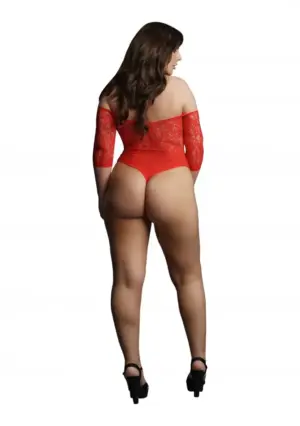 Le Désir - Hosszúujjú body (piros) XL/XXL - Image 2