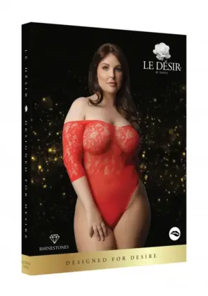 Le Désir - Hosszúujjú body (piros) XL/XXL - Image 3