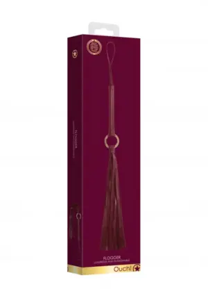 Ouch Halo - Bordó korbács dekoratív dísszel (70cm) - Image 3