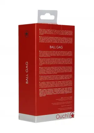 Ouch Gag Ball - Piros szájpecek - Image 5
