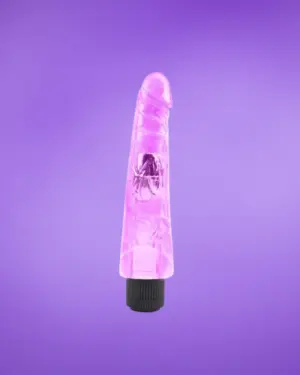 Chisa Hi-Rubber 8,8" - Zselés lila vibrátor (23 cm)