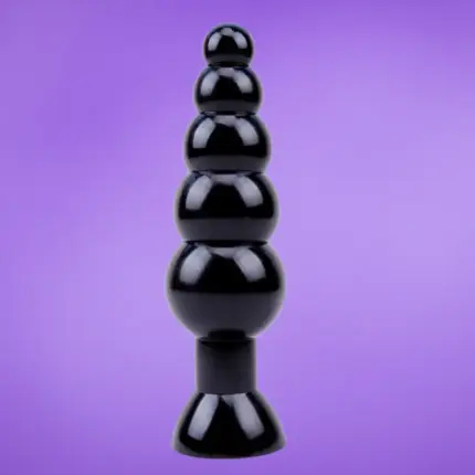 Chisa Black Mont - Análdildó (fekete) - 19cm