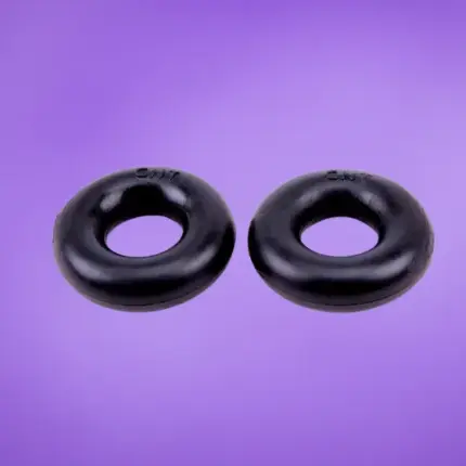 Chisa Donut - Péniszgyűrű szett (fekete)