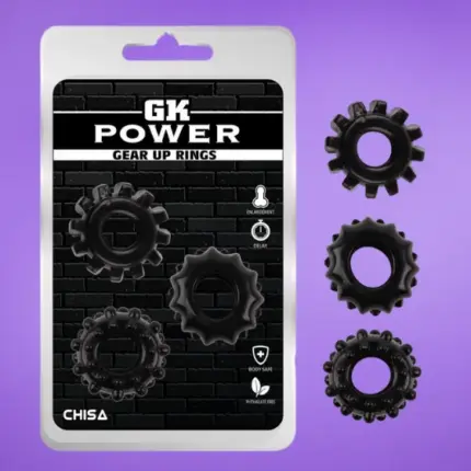 CHISA Gear Up - Péniszgyűrű szett (3db)