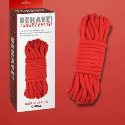 Chisa - Bondage kötél (piros) - 10m