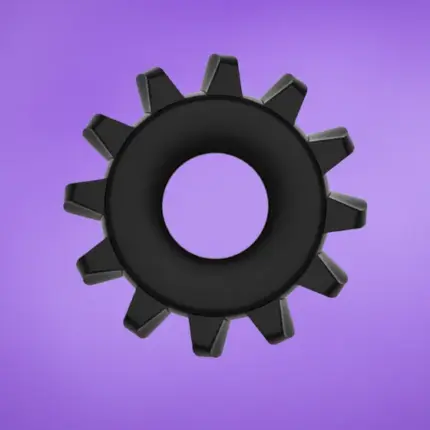 Power Plus Cockring - Rücskös péniszgyűrű (fekete)