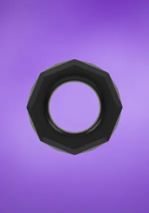 Power Plus Cockring 4 - Péniszgyűrű (fekete)