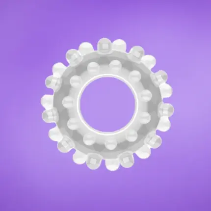 Lovetoy Power Plus - Péniszgyűrű (áttetsző)