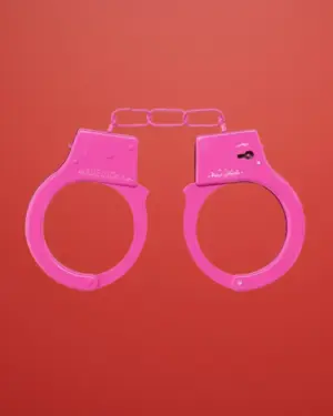 Ouch Beginner's - Fém bilincs (pink)