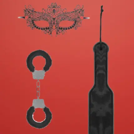 Ouch Introductory Bondage Kit #3 - Bondage szett (fekete)