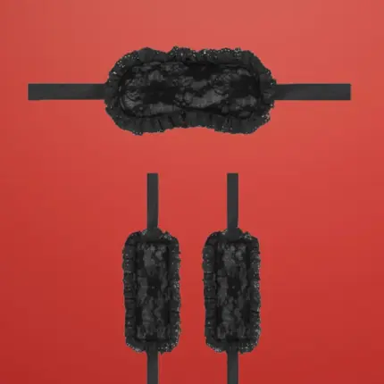 Ouch Introductory Bondage Kit #7 - Bondage szett (fekete)