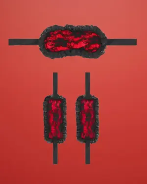 Ouch Introductory Bondage Kit #7 - Bondage szett (piros) - Image 3