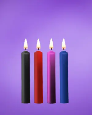 Ouch Teasing Wax Candles - S/M gyertya (színes) - 4db