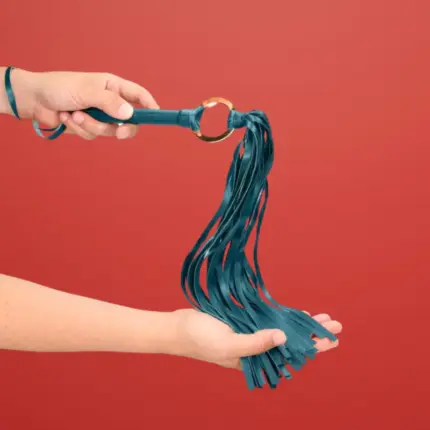 Ouch Halo - Zöld korbács dekoratív dísszel (70cm)