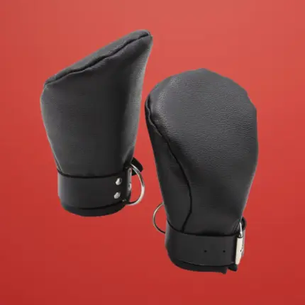 Ouch Puppy Play - Műbőr kutyamancs (fekete)