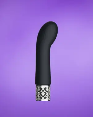 Royal Gems Bijou - Akkus g-pont mini vibrátor (fekete)