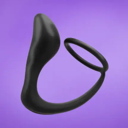 Tardenoche Randal - Análdugó péniszgyűrűvel (fekete)