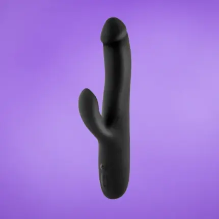 Tardenoche Angus - Csiklóizgatós vibrátor tolómozgással (fekete)