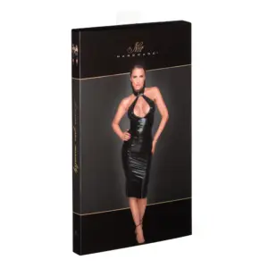 Noir Handmade F231 - Fényes ruha mély dekoltázzsal - Image 3