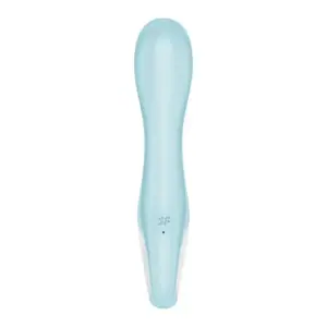 Satisfyer Air Pump Vibrator 5 - Okos, akkus pumpálható vibrátor (kék) - Image 4