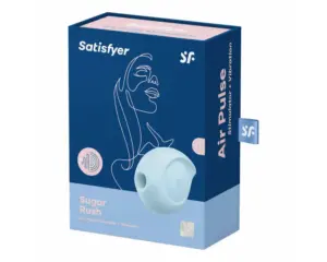 Satisfyer Sugar Rush - Akkus, léghullámos csikló vibrátor (kék) - Image 4