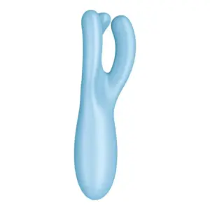 Satisfyer Threesome 4 - Okos, akkus csiklóvibrátor (kék) - Image 3