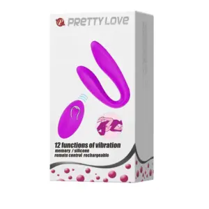 Pretty Love Letitia - Távirányítós párvibrátor (lila) - Image 7