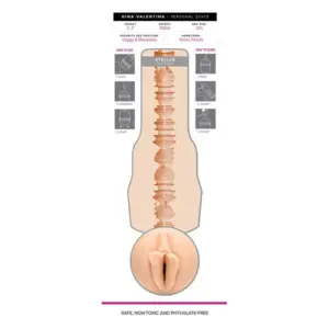 Fleshlight Gina Valentina Stellar - Élethű műpunci (natúr) - Image 5