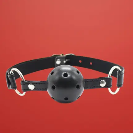 Fetish Addict - Légáteresztő szájpecek (fekete)