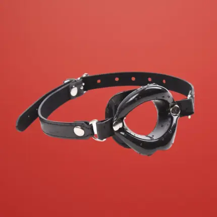 Fetish Addict - Száj formájú szájpecek (fekete)