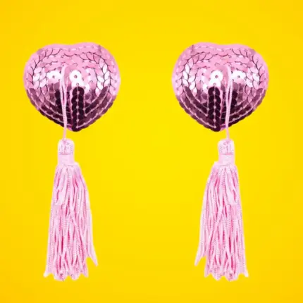 Fetish Addict - Flitteres mellbimbódísz (rózsaszín)