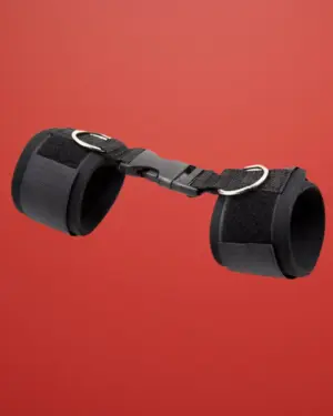 Fetish Addict - Tépőzáras bokabilincs (Fekete)