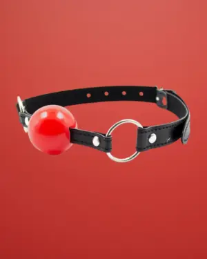 Fetish Addict - Szájpecek gumi labdával (Piros)