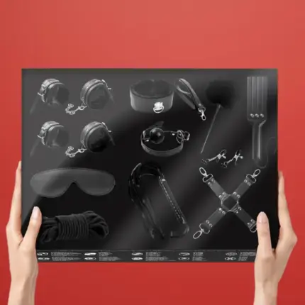 Fetish Intoyou - Fekete bondage szett (11 részes)