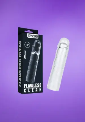 Lovetoy Flawless +2 - Péniszköpeny (áttetsző)