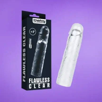 Lovetoy Flawless +2 - Péniszköpeny (áttetsző)