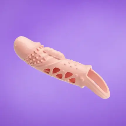 Pretty Love Cecelia - Vibrációs péniszköpeny (natúr)