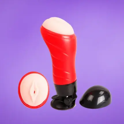 Pretty Love Crazy Bull - Maszturbátor (piros-fekete)