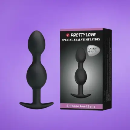 PrettyLove - Golyós anádugó (fekete)