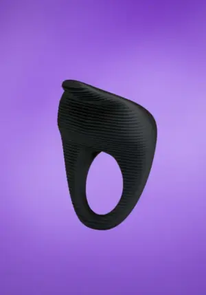 Pretty Love Thimble - Vibrációs péniszgyűrű (fekete)