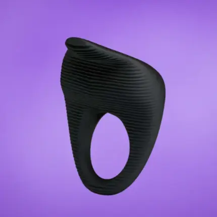 Pretty Love Thimble - Vibrációs péniszgyűrű (fekete)